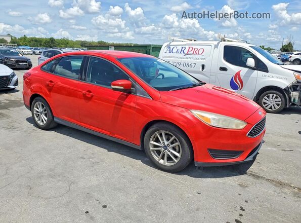 1FADP3F27HL327423 2017 FORD FOCUS Красный Передняя правая четверть