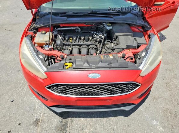 1FADP3F27HL327423 2017 FORD FOCUS Красный Вид задней части салона