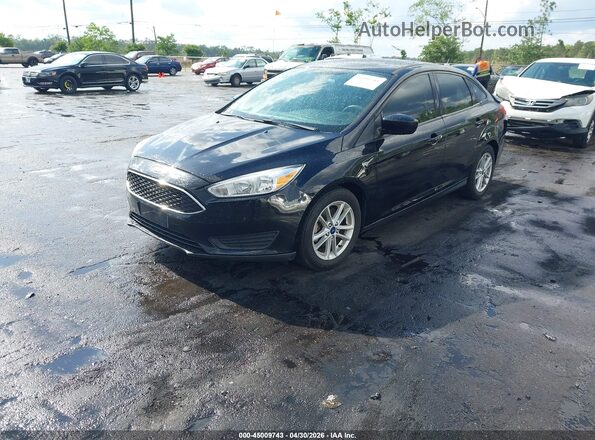 1FADP3F27JL204033 2018 FORD FOCUS Черный Передняя левая четверть
