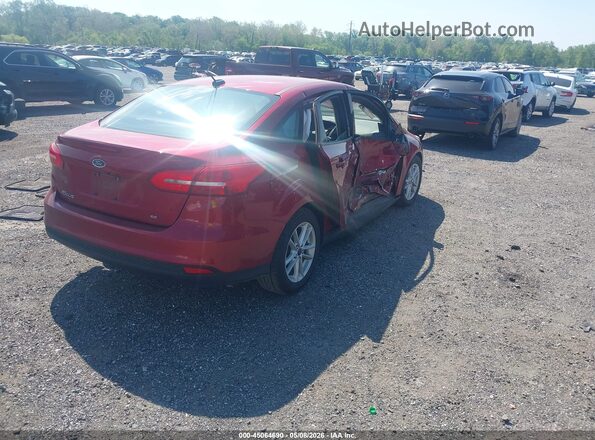 1FADP3F28HL262677 2017 FORD FOCUS Красный Задняя правая четверть