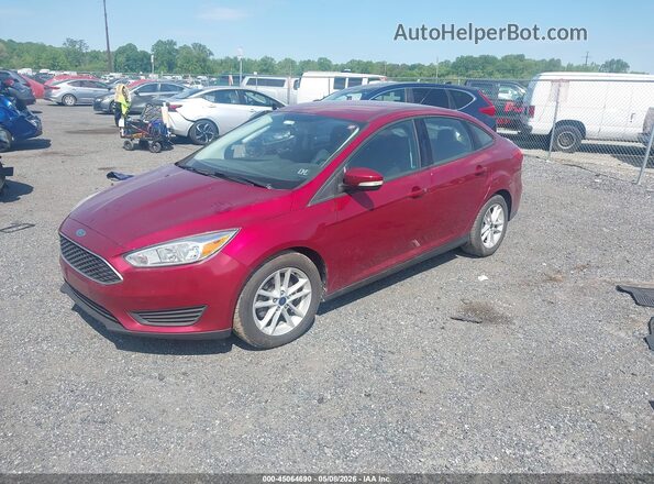 1FADP3F28HL262677 2017 FORD FOCUS Красный Передняя левая четверть