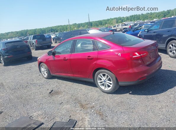1FADP3F28HL262677 2017 FORD FOCUS Красный Задняя левая четверть