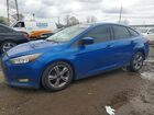2018 Ford Focus Se Синий vin: 1FADP3F29JL268476