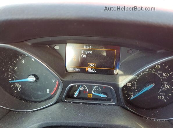 1FADP3F2XGL285926 2016 FORD FOCUS Red Widok zestawu wskaźników
