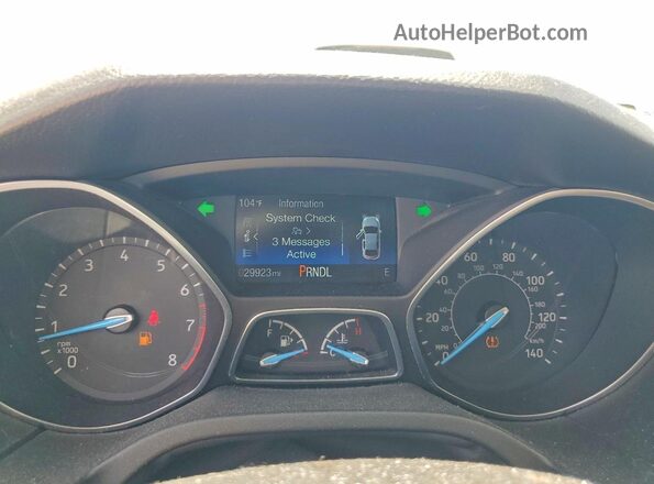 1FADP3F2XGL359331 2016 FORD FOCUS Gray Vista del cuadro de instrumentos