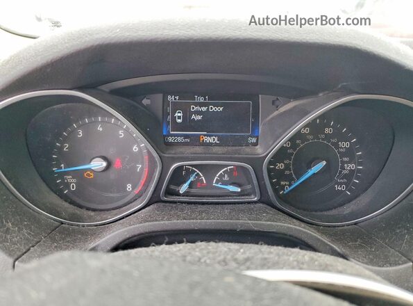 1FADP3F2XGL379417 2016 FORD FOCUS Черный Вид щитка приборов