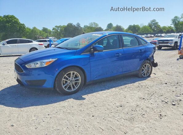 1FADP3F2XJL318821 2018 FORD FOCUS Синий Передняя левая четверть