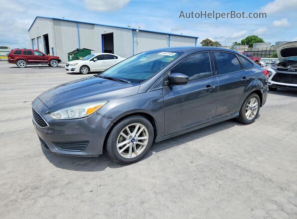 1FADP3FE0JL321821 2018 FORD FOCUS Gray Vista tres cuartos delantera izquierda