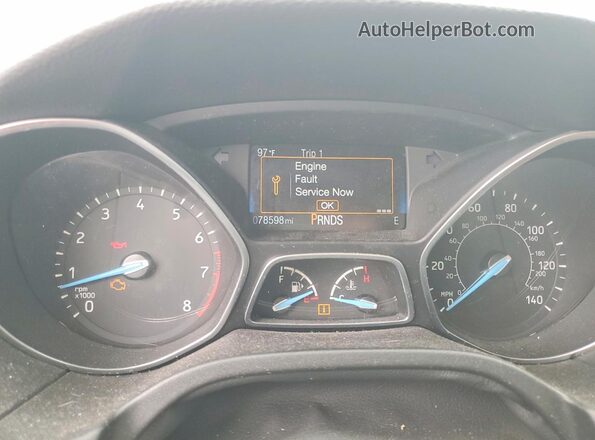 1FADP3FE0JL321821 2018 FORD FOCUS Gray Vista del cuadro de instrumentos