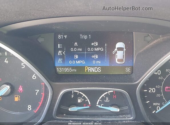 1FADP3FE2HL281011 2017 FORD FOCUS Серый Вид задних сидений