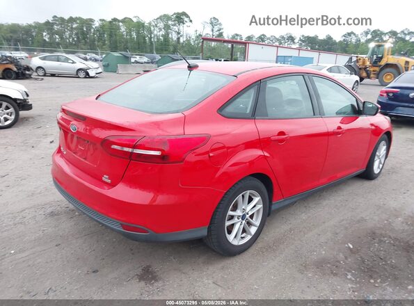 1FADP3FE2HL338307 2017 FORD FOCUS Красный Задняя правая четверть