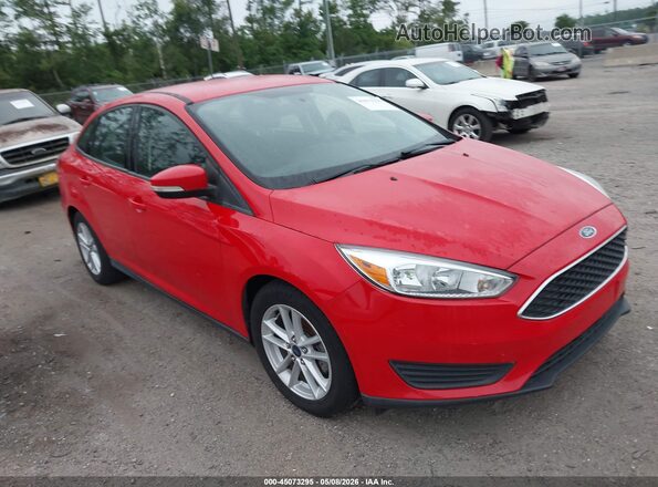 1FADP3FE2HL338307 2017 FORD FOCUS Красный Передняя правая четверть
