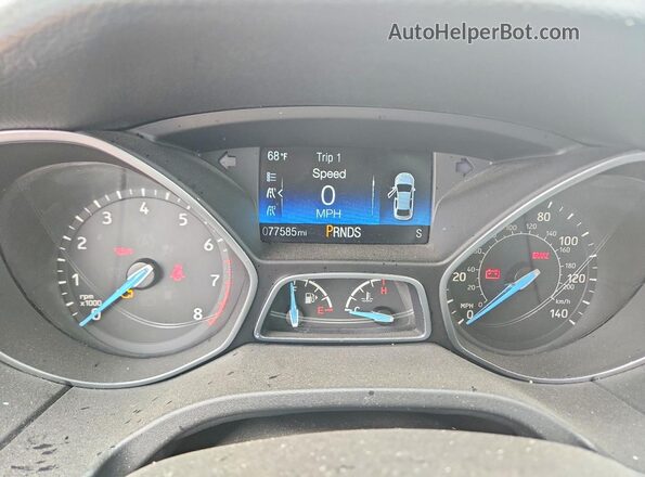 1FADP3FE3JL214312 2018 FORD FOCUS Серебряный Вид щитка приборов