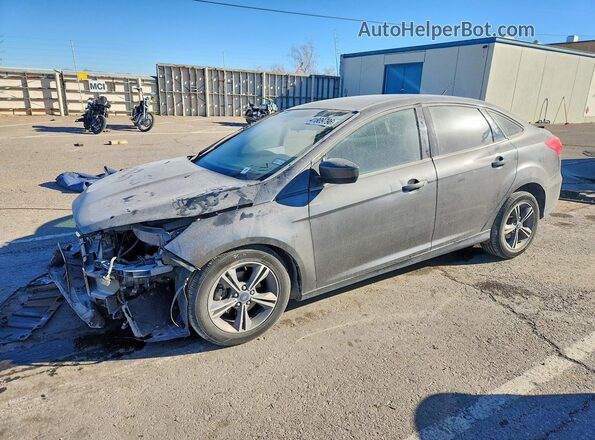 1FADP3FE8JL287840 2018 FORD FOCUS Gray Vista tres cuartos delantera izquierda