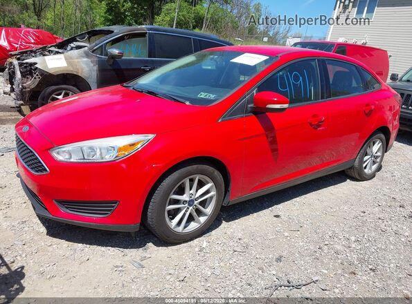1FADP3FEXHL238083 2017 FORD FOCUS Красный Передняя левая четверть