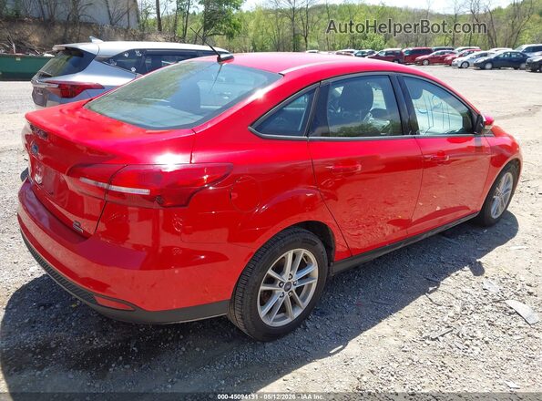 1FADP3FEXHL238083 2017 FORD FOCUS Красный Задняя правая четверть