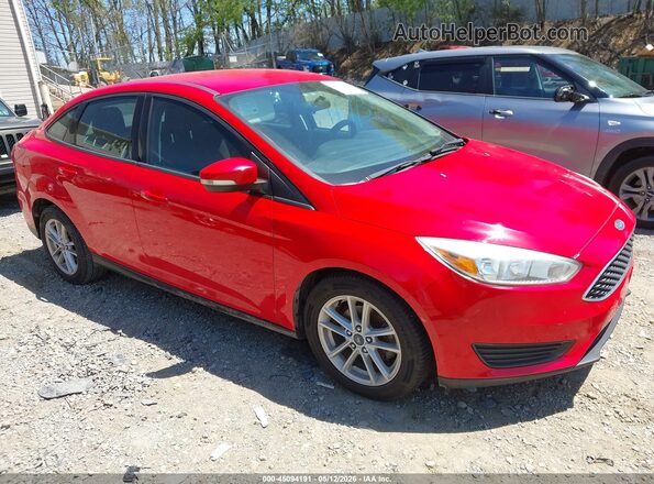 1FADP3FEXHL238083 2017 FORD FOCUS Красный Передняя правая четверть