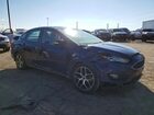 2017 Ford Focus Sel Синий vin: 1FADP3H20HL242887