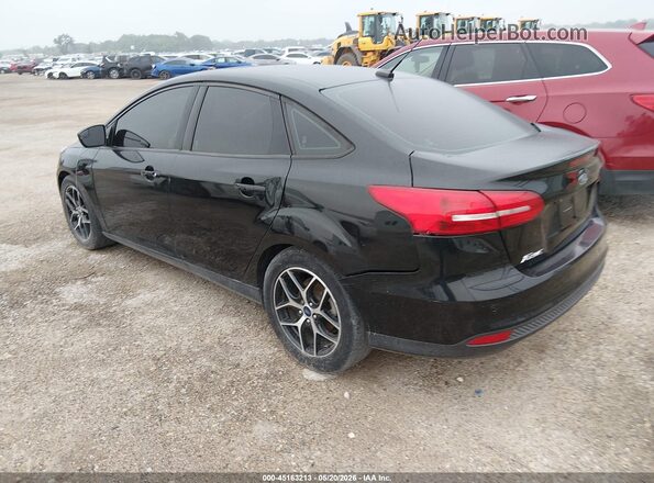 1FADP3H23JL312775 2018 FORD FOCUS Черный Задняя левая четверть