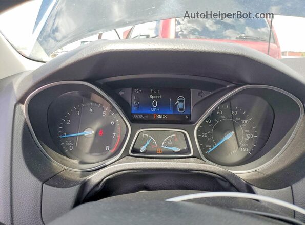 1FADP3H28HL248274 2017 FORD FOCUS Black Widok zestawu wskaźników