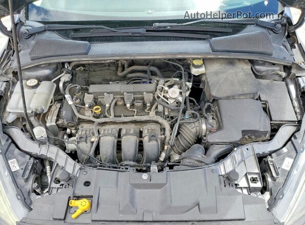 1FADP3H28HL314600 2017 FORD FOCUS Черный Вид задней части салона