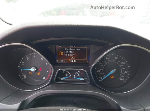 1FADP3H2XHL290249 2017 FORD FOCUS White Widok tylnych siedzeń