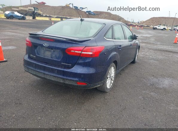 1FADP3J20HL202559 2017 FORD FOCUS Синий Задняя правая четверть