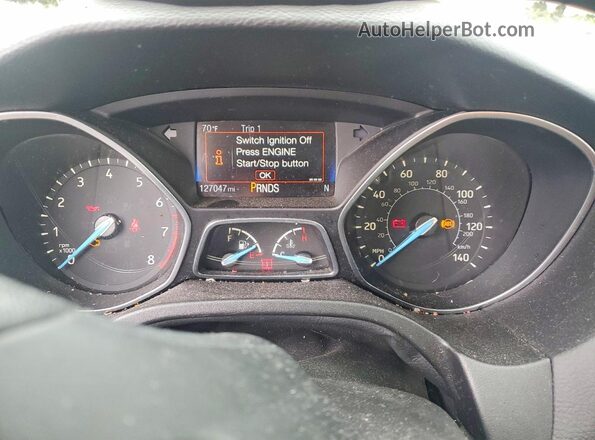 1FADP3J26HL287830 2017 FORD FOCUS Желто-коричневый Вид щитка приборов