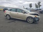 2017 Ford Focus Titanium Желто-коричневый vin: 1FADP3J26HL287830