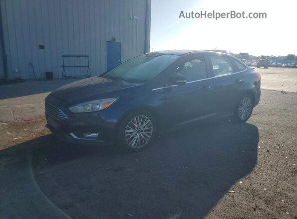 1FADP3J28GL287925 2016 FORD FOCUS Синий Передняя левая четверть