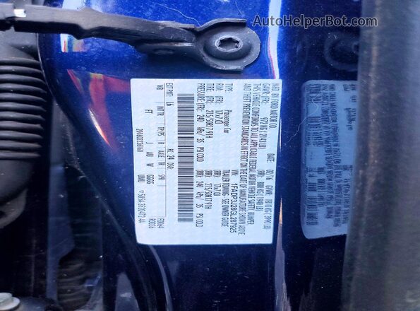 1FADP3J28GL287925 2016 FORD FOCUS Синий Вид подкапотного пространства