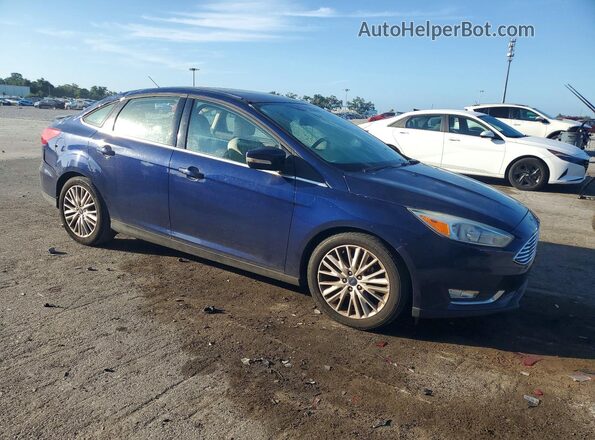 1FADP3J28GL287925 2016 FORD FOCUS Синий Передняя правая четверть