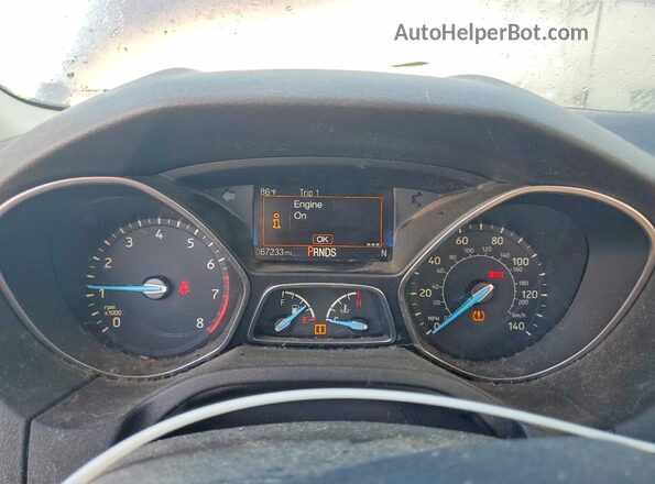 1FADP3J28GL287925 2016 FORD FOCUS Синий Вид щитка приборов