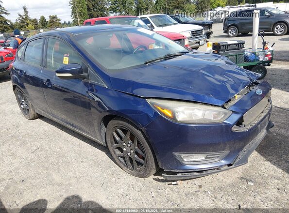1FADP3K20GL205538 2016 FORD FOCUS Синий Передняя правая четверть