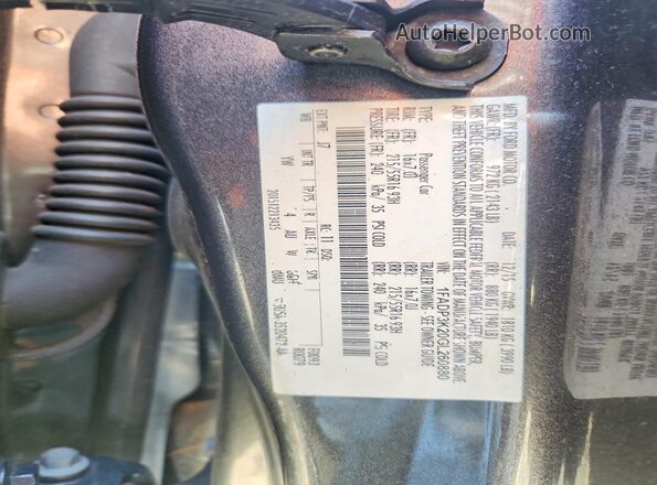 1FADP3K20GL260880 2016 FORD FOCUS Gray Vista del compartimento del motor