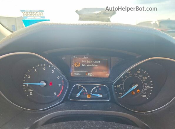 1FADP3K20GL260880 2016 FORD FOCUS Gray Vista del cuadro de instrumentos