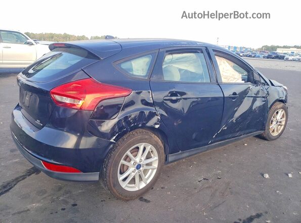 1FADP3K20GL377052 2016 FORD FOCUS Черный Задняя правая четверть