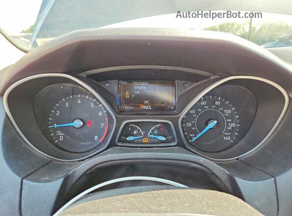 1FADP3K21GL354458 2016 FORD FOCUS Серебряный Вид щитка приборов