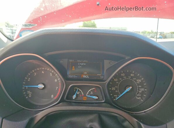 1FADP3K22HL246920 2017 FORD FOCUS Red Widok zestawu wskaźników