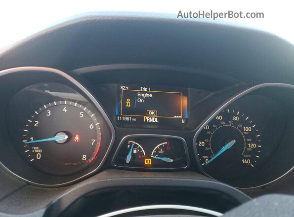 1FADP3K22HL314651 2017 FORD FOCUS Silver Widok zestawu wskaźników