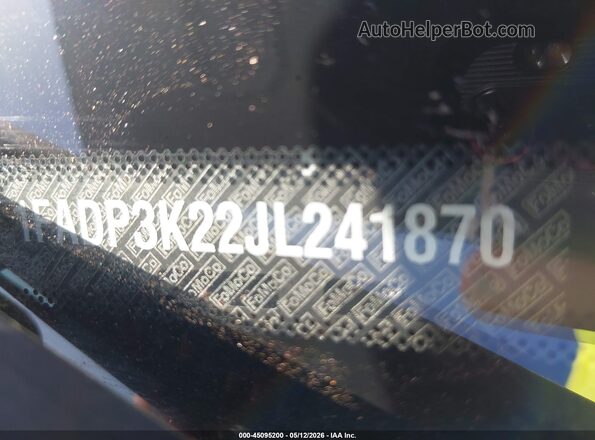 1FADP3K22JL241870 2018 FORD FOCUS Черный Вид подкапотного пространства