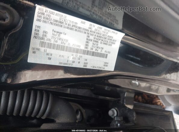 1FADP3K23GL375666 2016 FORD FOCUS Black Widok komory silnika