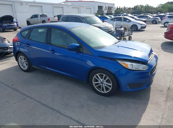 1FADP3K23JL238718 2018 FORD FOCUS Синий Передняя правая четверть