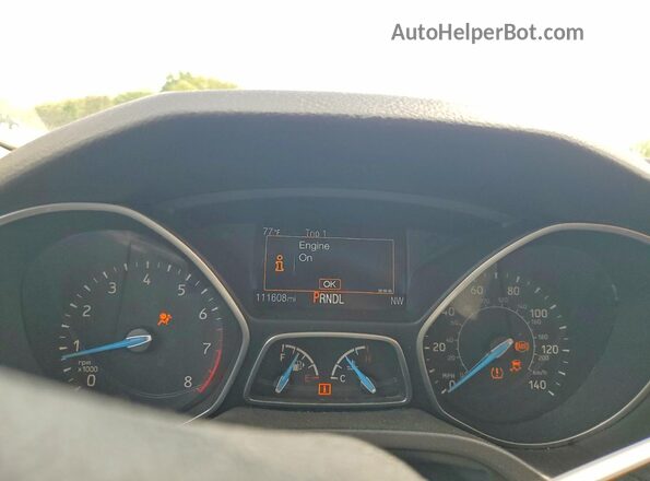 1FADP3K24HL272791 2017 FORD FOCUS Gray Вид щитка приладів