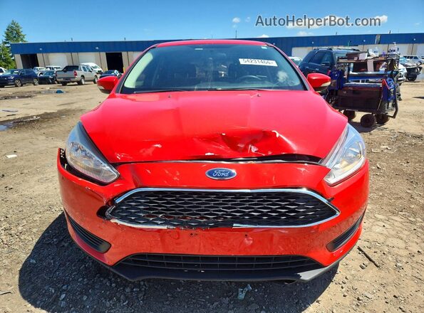 1FADP3K24HL340863 2017 FORD FOCUS Красный Вид спереди