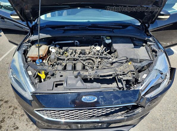 1FADP3K25HL252839 2017 FORD FOCUS Черный Вид задней части салона