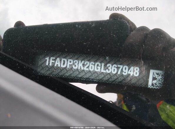 1FADP3K26GL367948 2016 FORD FOCUS Black 