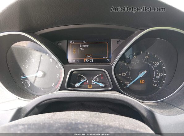 1FADP3K27GL330147 2016 FORD FOCUS Black უკანა სავარძლების ხედი