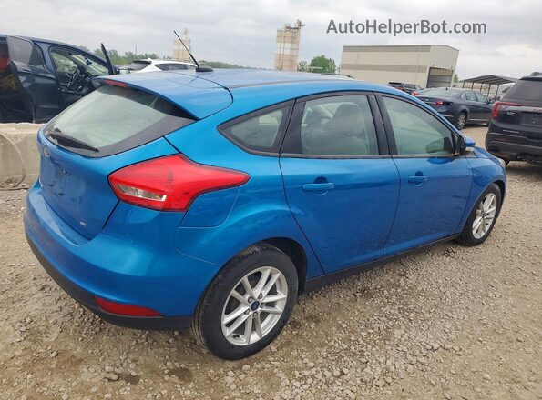 1FADP3K27HL213959 2017 FORD FOCUS Синий Задняя правая четверть