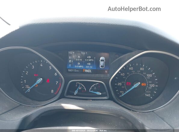 1FADP3K28GL230459 2016 FORD FOCUS Gray Widok tylnych siedzeń